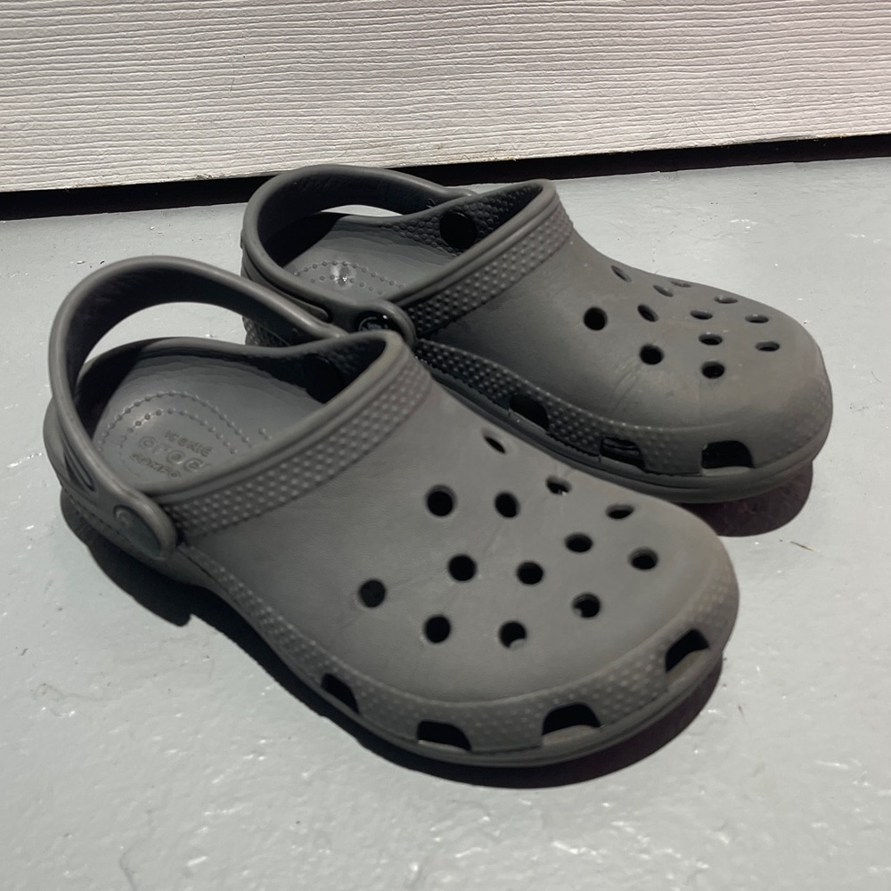 Kids Gray Crocs